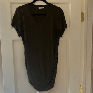 Smallshow Maternity  Olive Short Sleeve Tee